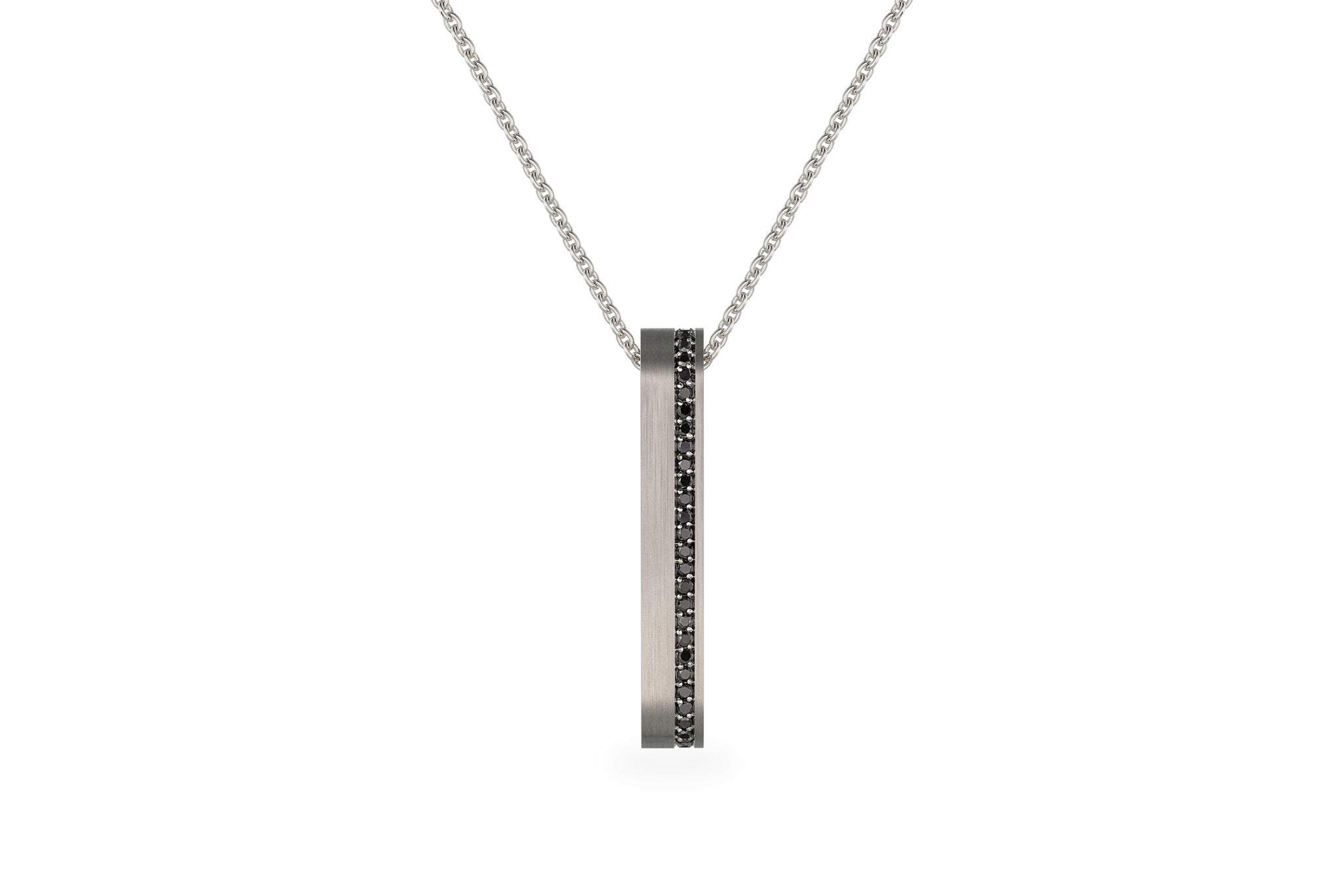 Mond Meteoriten Anhänger M III - 18 K Gold mit Diamanten