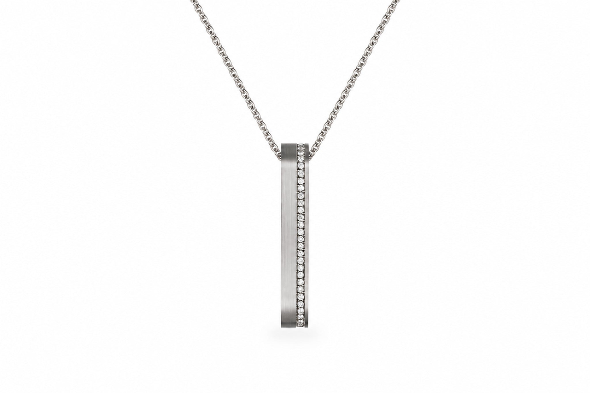 Mond Meteoriten Anhänger M II - 18 K Gold mit Diamanten