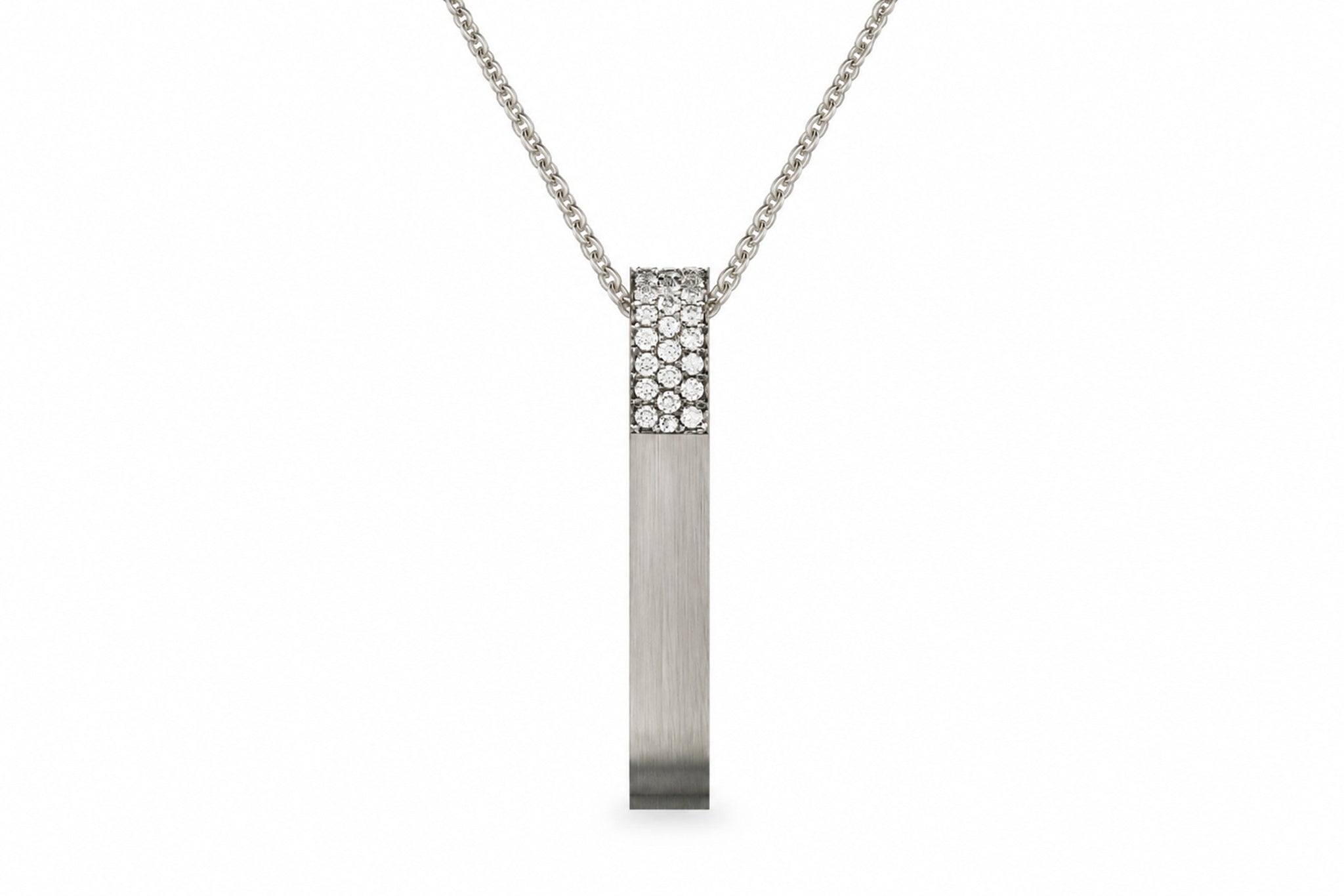 Mond Meteoriten Anhänger M IV - 18 K Gold mit Diamanten
